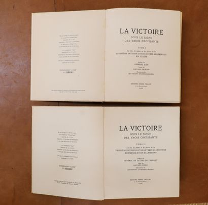 null Livres "La Victoire sous le Signe des Trois Croissants" Tome I et II 
Numérotés...