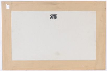 null DESSIN "L'INSPECTION" de Jean OBERLÉ (1900-1961)
Technique mixte sur papier...