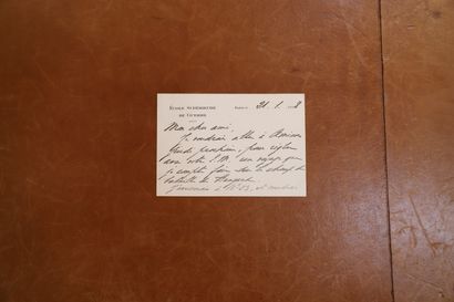 null Lettre manuscrite du 21.01.1928 du Général GIRAUD au Général De Monsabert 
Motif...