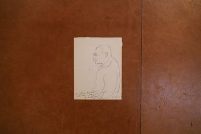 null DESSIN au crayon "Portrait du Général de Monsabert"
Dédicacé 
Italie 
11 x 15...
