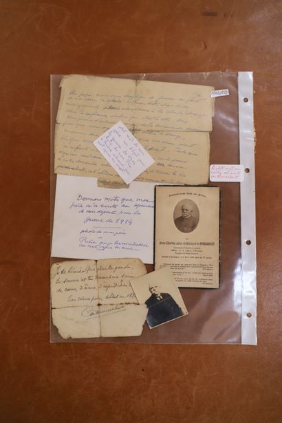 null Courrier manuscrit du Général de Monsabert écrit pour son père au départ pour...