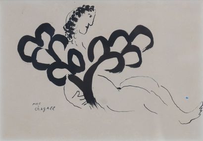 null TABLEAU "NU AU BOUQUET OU LA FEMME-FLEUR" de Marc CHAGALL (1887-1985)
Encre...