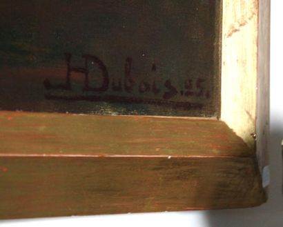 null NUE ENDORMIE Huile sur toile signé H.Dubois et daté 1925 en bas à droite H:...