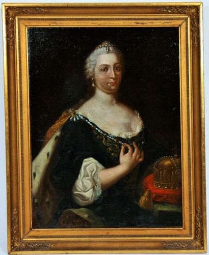 null CATHERINE II DE RUSSIE (1729-1796)

Huile sur toile,

Usure et restaurations.

Epoque...