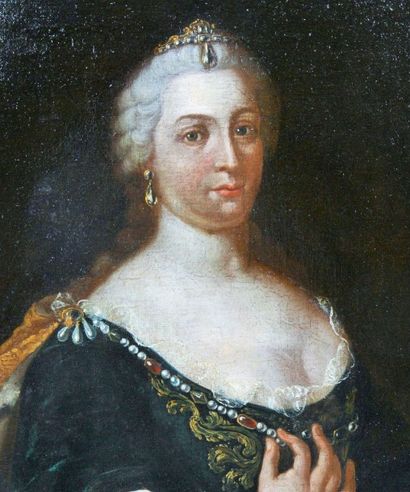 null CATHERINE II DE RUSSIE (1729-1796)

Huile sur toile,

Usure et restaurations.

Epoque...