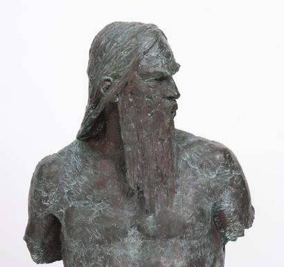 null POSEIDON

Bronze à patine vert antique représentant le dieu de la Mer en buste.

Signé,...