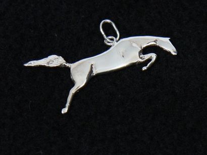null PENDENTIF	 "Horse 	argenté" 

Argenté, cheval obstacle ( 3,8cm x1,2cm)