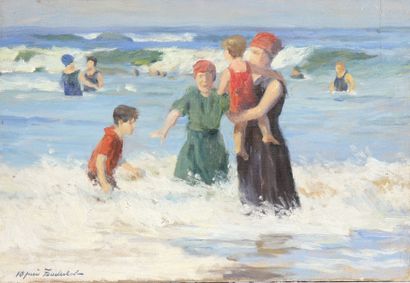 null TABLEAU "BAIN DE MER" ECOLE RUSSE

Huile sur toile signée en cyrillique.

Epoque...