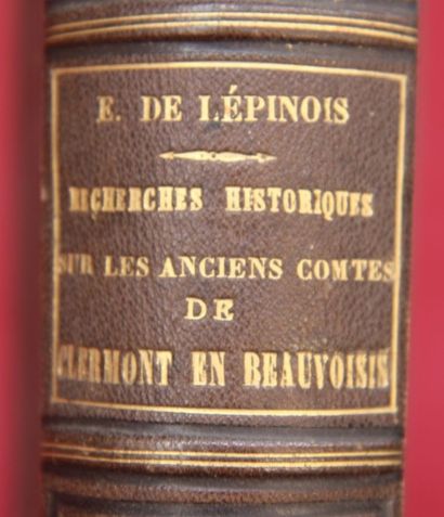 null LES COMTES de CLERMONT en BEAUVOISIS par E. de L’EPINOIS. 1871

Recueil in-folio...