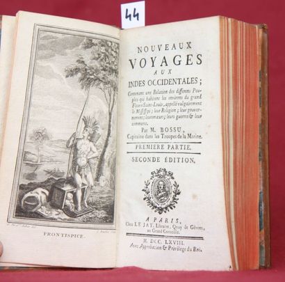 null NOUVEAUX VOYAGES en INDES OCCIDENTALES par M. Bossu.

Paris 1768, in-12, relié...