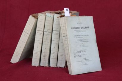 null MEMOIRES de GODEFROI HERMANT Chanoine de BEAUVAIS. 1905

6 volumes brochés.