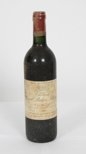 null 1 Bte de "Château HAUT-BAGES LIBERAL" Pauillac Grand Cru Classé 1985