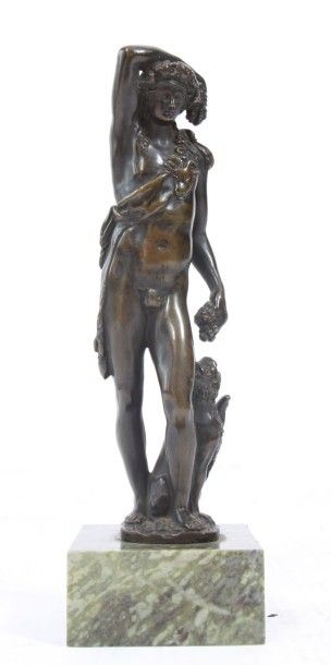 null BRONZE "BACCHUS" D'APRES BARTHELEMY PRIEUR

Bronze à patine foncée représentant...