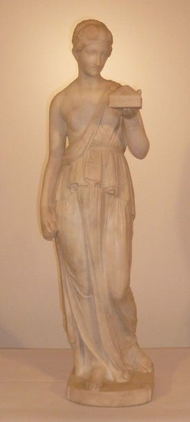 null MARBRE "FEMME A L'ANTIQUE"

En marbre blanc 

Epoque Fin XIXè siècle 

H : 80...