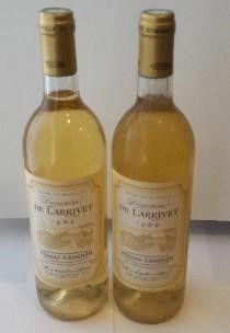 null 2 bouteilles 75cl Pessac-Léognan Domaine de Larrivet 1994

Grand vin de Graves

Appellation...