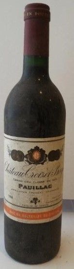 null 1 bouteille 75cl Château Croizet-Bages 1988

Grand cru classé en 1855

Appellation...