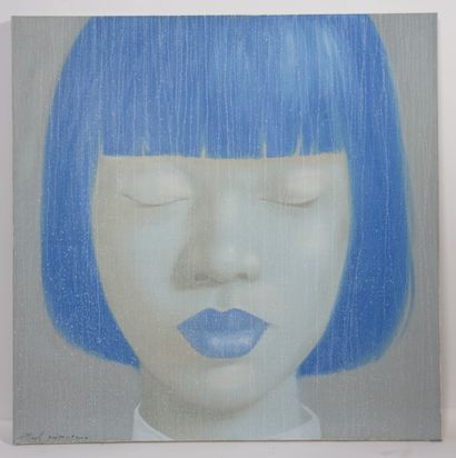 null ATTASIT (1977) 

Portrait d’une jeune fille asiatique 

Huile sur toile. Signé...