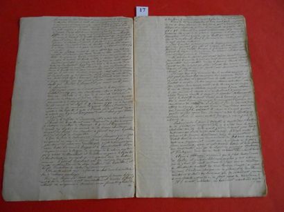 null MANUSCRIT EMPIRE NOTES sur le BARON LAHURE Général d’EMPIRE qui captura, à cheval,...