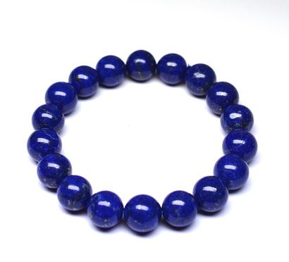 Bracelet boules de lapis lazuli NATURELS...