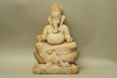 null GANESH INDE RAJASTHAN

Ganesh en méditation assis sur son socle, avec ses attributs....