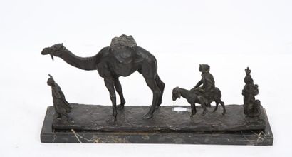 null BRONZE ORIENTALISTE "LA GRANDE CARAVANE" DE L'HOEST (1874-1937)

Bronze à la...
