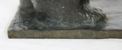null BRONZE "OURS POLAIRE" DE GUYOT (1885-1973)

Bronze pâtiné représentant un ours...