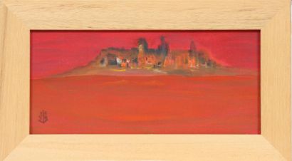 null TABLEAU "PAYSAGE EN ROUGE" DE J.J. PERROT-BRIERE XXè

Huile sur carton, marquée...