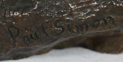 null BRONZE "CHAMEAU COUCHE" DE PAUL SIMON 1892-1979

Bronze patiné signé et numéroté...