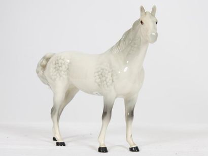 null SUJET EN PORCELAINE ANGLAISE" ETALON "

En porcelaine polychrome marqué "BESWICK...