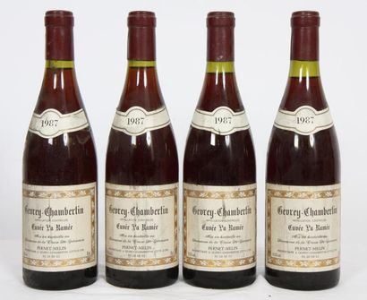null 4 bouteilles de GEVREY CHAMBERTIN "Cuvée La Ramée" 1987

PERNET-MELIN Propriétaire...