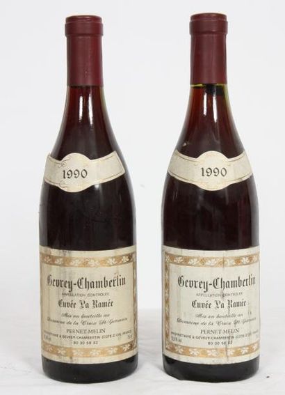 null 2 bouteilles de GEVREY CHAMBERTIN "Cuvée La Ramée" 1990

PERNET-MELIN Propriétaire...