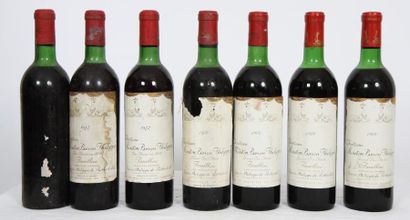 null 7 bouteilles de CHATEAU MOUTON BARON PHILIPPE Grand cru classé 1970 et 1972

Baron...