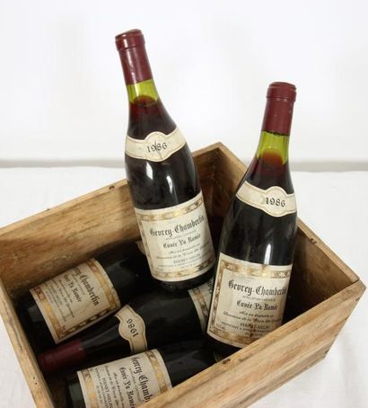 null 5 bouteilles de GEVREY CHAMBERTIN "Cuvée La Ramée" 1986 

PERNET-MELIN Propriétaire...