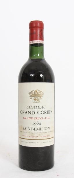 null 1 bouteille Château GRAND CORBIN GRAND CRU CLASSE SAINT EMILION 1964