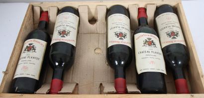 null 5 bouteilles CHATEAU PLANTEY PAUILLAC 1969