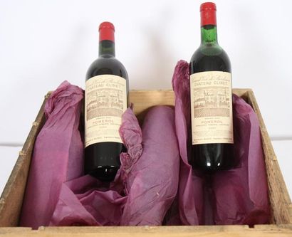 null 12 bouteilles CHATEAU CLINET POMEROL Grand Cru 1969

Georges AUDY