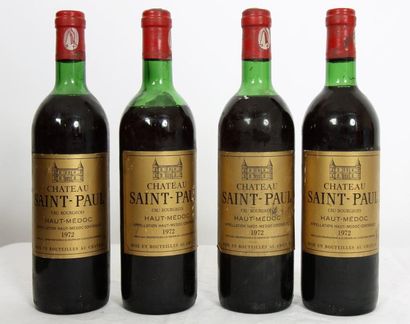 null 4 bouteilles de CHATEAU SAINT PAUL 1972