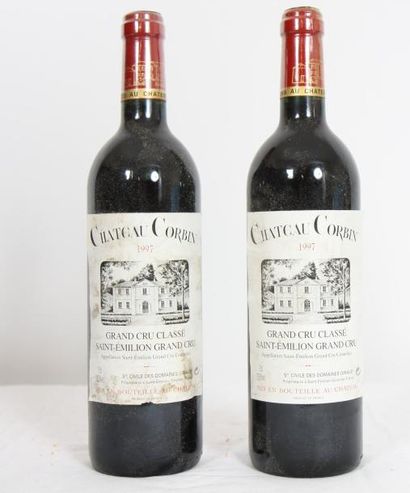 null 2 bouteilles Château CORBIN GRAND CRU CLASSE SAINT EMILION GRAND CRU 1997