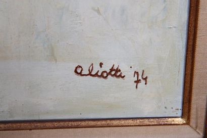 null TABLEAU "LES BARQUES" DE CLAUDE ALIOTTI (1925-1989)

Huile sur toile signée...