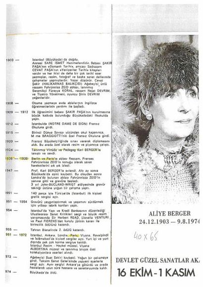 null GRAVURE "ABSTRACTION" DE ALIYE BERGER (1903-1974)

Contresignée "Aliye Berger"

H...