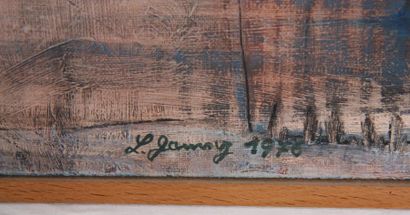 null TABLEAU "PAYSAGE" 1976 DE LOUIS GAMSY

Huile sur toile signée "L.Gamsy" et datée...
