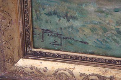 null TABLEAU "PAYSAGE ANIME" DE EDMOND-MARIE PETITJEAN (1844-1925)

Huile sur toile...