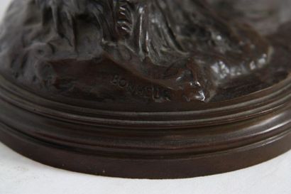 null BRONZE "CHASSE AU BISON" DE ISIDORE JULES BONHEUR (1827-1901)

Bronze à patine...