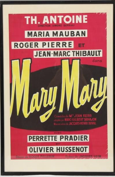 null AFFICHE DU THEATRE ANTOINE "MARY MARY"

Avec ROGER-PIERRE & Jean-Marc THIBAULT

En...