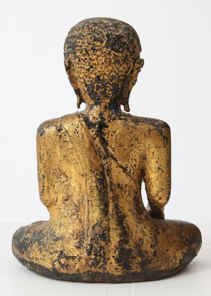 null "ADORANT ASSIS EN MEDITATION"

Virasana et Busmishparsha Mudra . 

Bronze laqué...