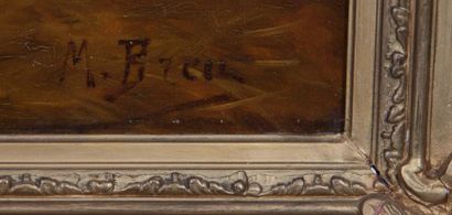 null TABLEAU "MOUTONS A L'ETABLE" DE MAX BREU (1915-1941)

Huile sur toile signée...