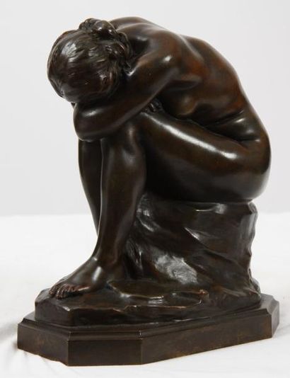 null BRONZE "LA VERITE MECONNUE" DE DALOU (1838-1902)

Bronze patiné, à base moulurée...