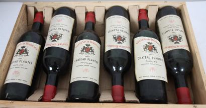 null 6 bouteilles CHATEAU PLANTEY PAUILLAC 1969