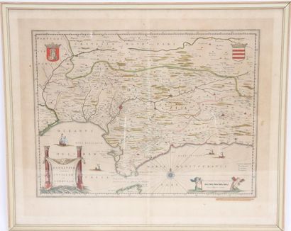 null CARTE DE "L'ANDALUZIA V. 1640"

Carte réhaussée représentant l'Andalousie, en...
