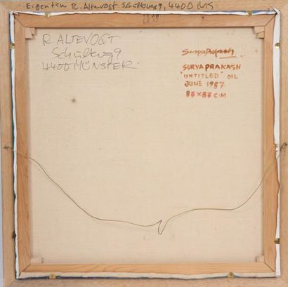 null TABLEAU "UNTITLED 1987" DE SURYA PRAKASH (1940)

Huile sur toile, signée intitulée...